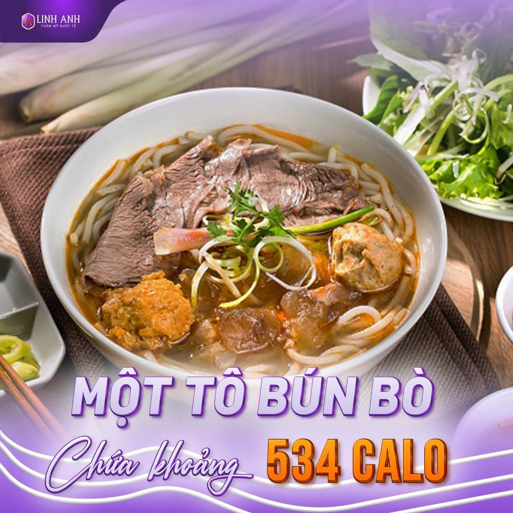 1 tô bún bò bao nhiêu calo 1 tô bún bò bao nhiêu calo