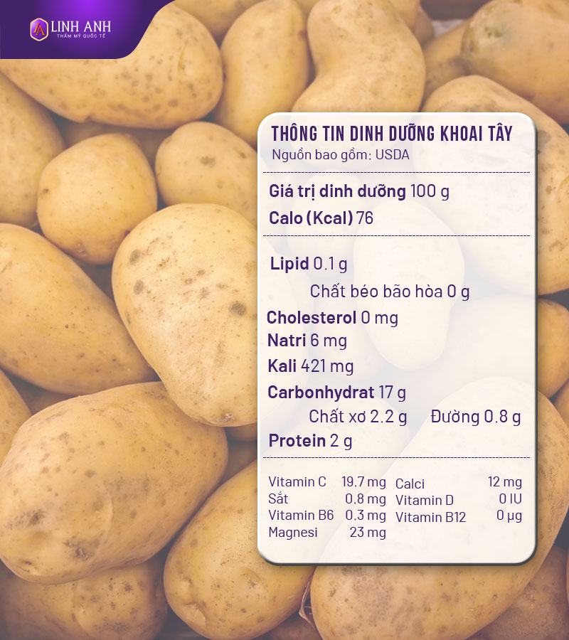 100g khoai tây bao nhiêu calo 100g khoai tây bao nhiêu calo