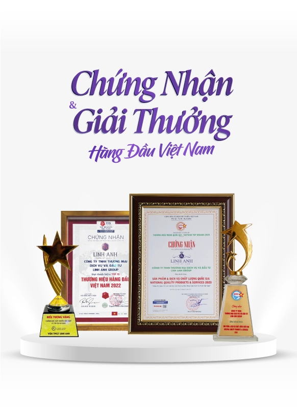 Chứng nhận và giải thưởng Thẩm mỹ Quốc Tế Linh Anh