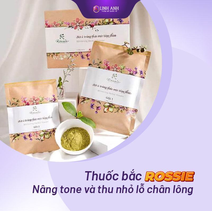 Bột tắm trắng thuốc bắc Rossie - Viện thẩm mỹ quốc tế Linh Anh Bột tắm trắng thuốc bắc Rossie - Viện thẩm mỹ quốc tế Linh Anh
