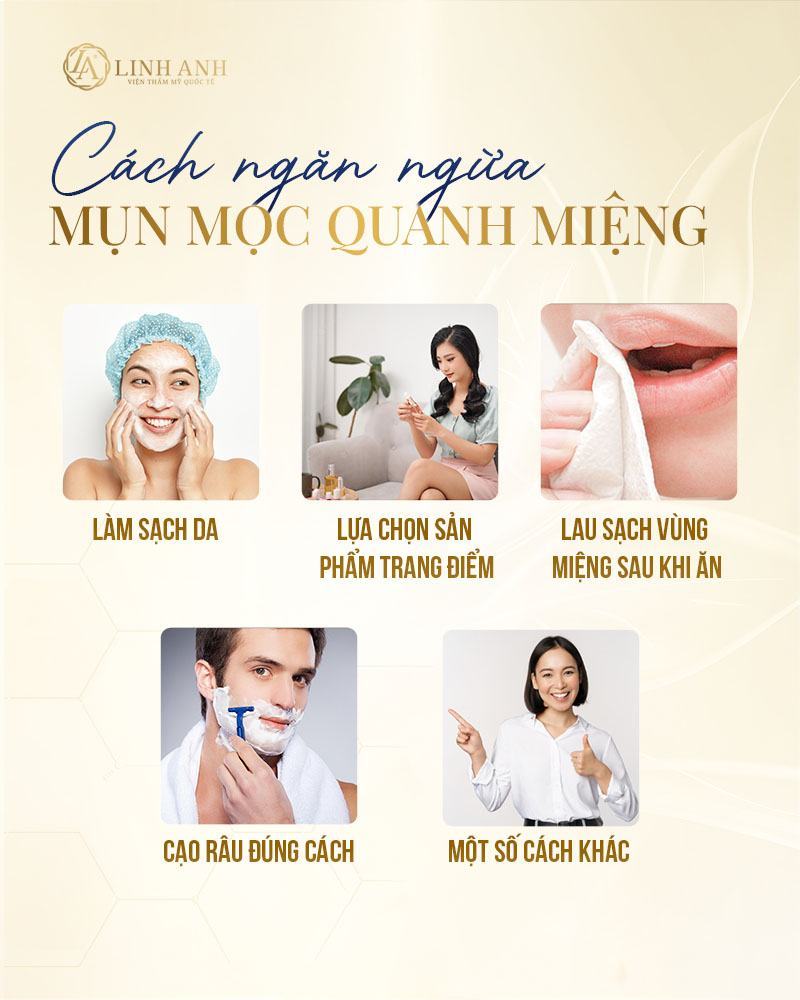 mụn mọc quanh miệng do đâu Mụn mọc quanh miệng phản ánh điều gì - Viện thẩm mỹ quốc tế Linh Anh