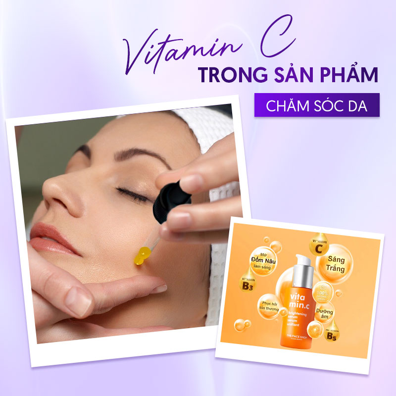 Uống dưỡng trắng da vitamin c
