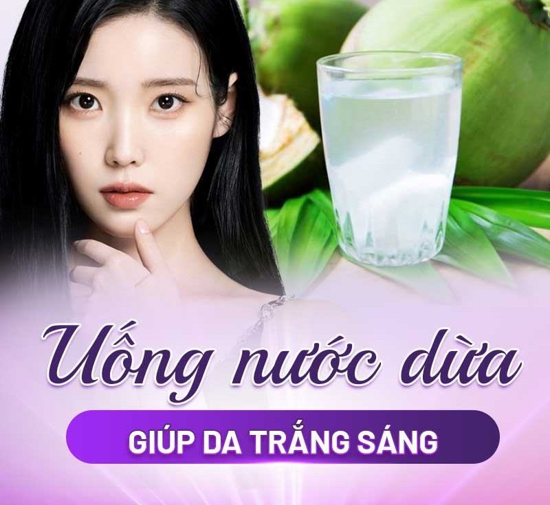 uống nước gì để trắng da toàn than