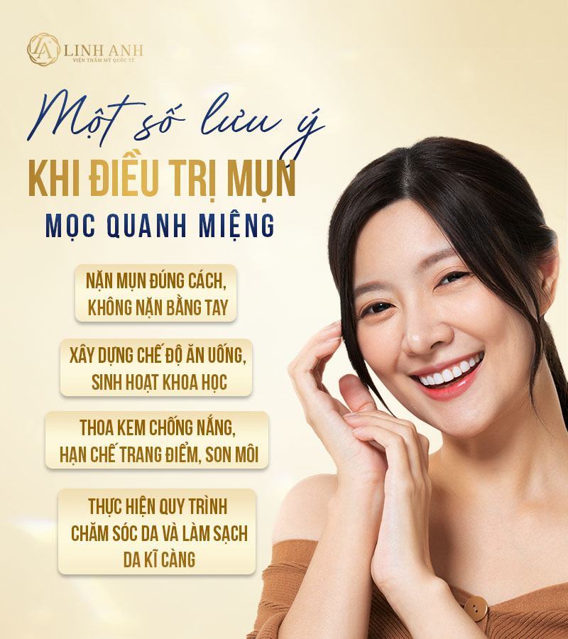 Mụn mọc quanh miệng phản ánh điều gì Vì sao mụn mọc quanh miệng - Viện thẩm mỹ quốc tế Linh Anh