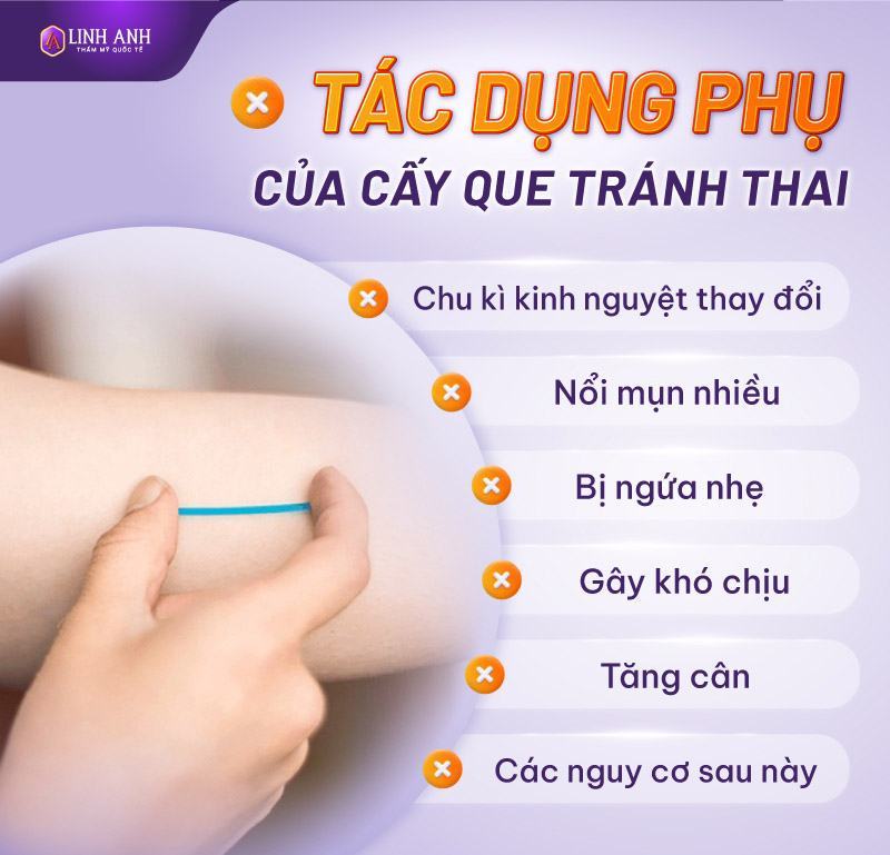 cấy que tránh thai có bị nám da không ảnh hưởng của cấy que tránh thai