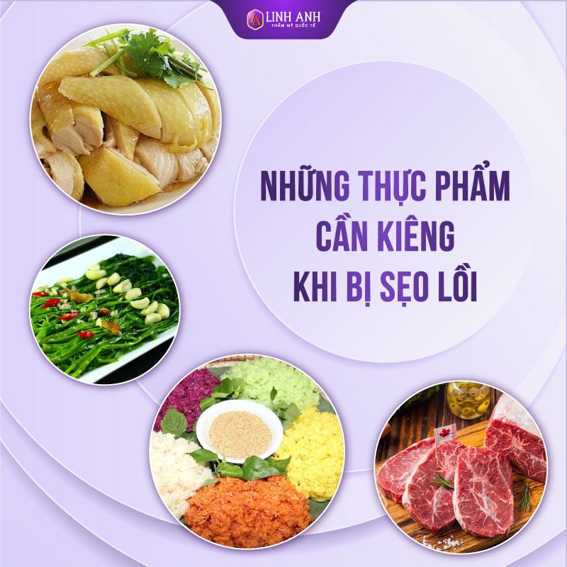 bị vết thương kiêng ăn gì để không bị sẹo bị sẹo lồi kiêng ăn gì