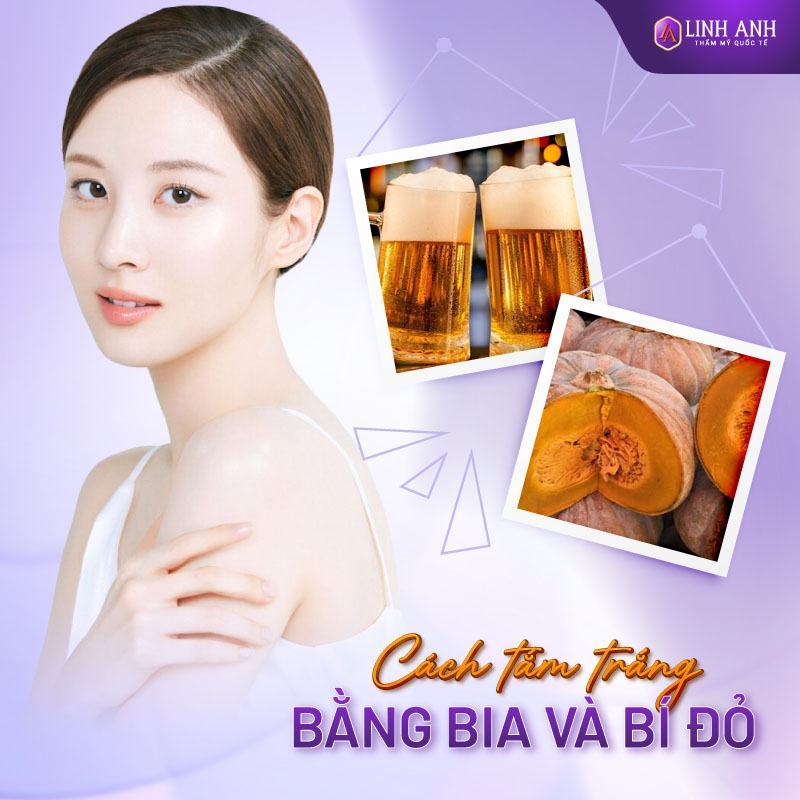 các cách tắm trắng bằng bia