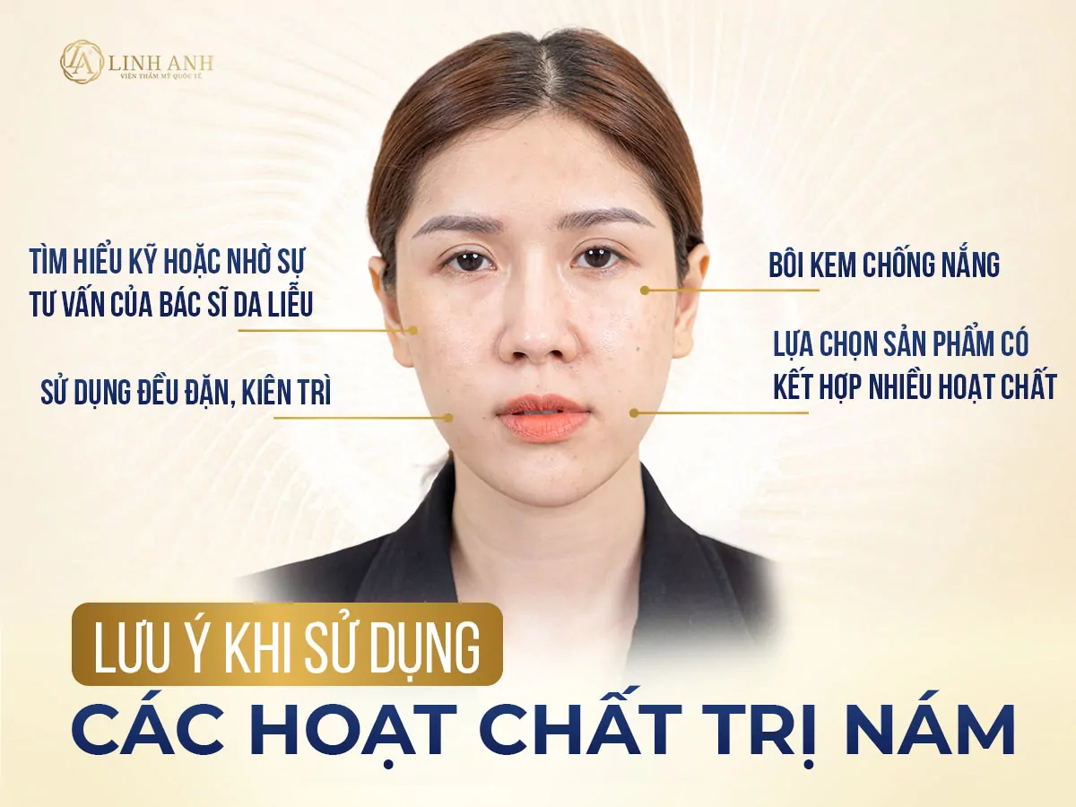 các thành phần trị nám - Viện thẩm mỹ quốc tế Linh Anh