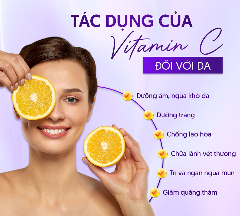 cách Uống vitamin c trắng da