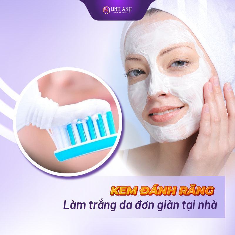 cách làm trắng da tại nhà bằng kem đánh răng cách làm trắng da bằng kem đánh răng và muối