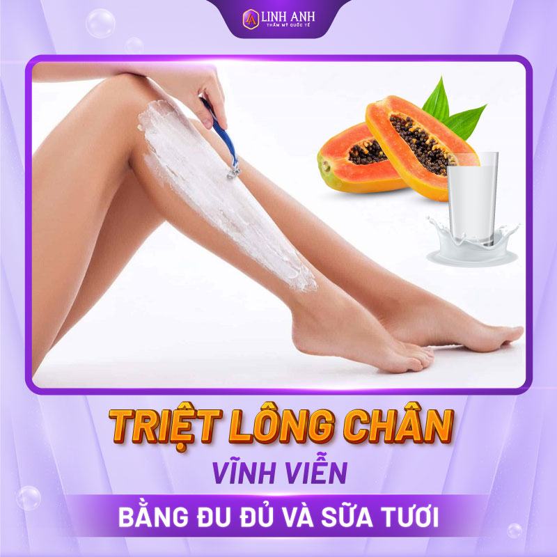 cách tẩy lông chân tại nhà hiệu quả
