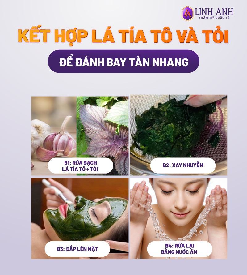 cách trị nám tàn nhang bằng lá tía tô cách trị tàn nhang bằng lá tía tô và tỏi