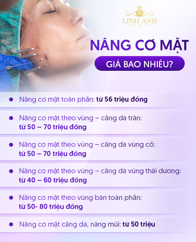 chi phí nâng cơ mặt Chi phí nâng cơ mặt tại tphcm