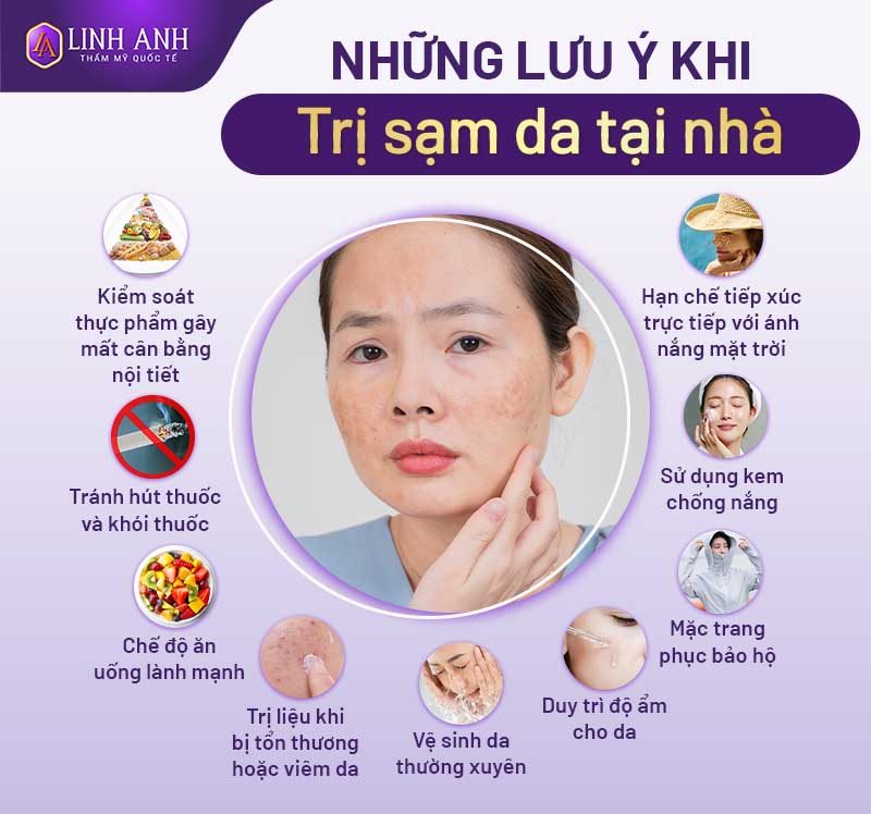 cách trị sạm da mặt chữa sạm da