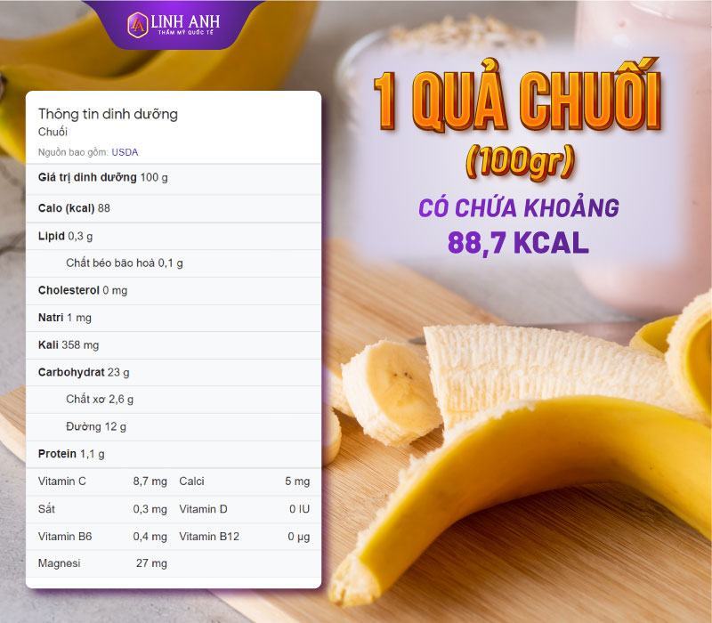 chuối bao nhiêu calo chuối bao nhiêu calo