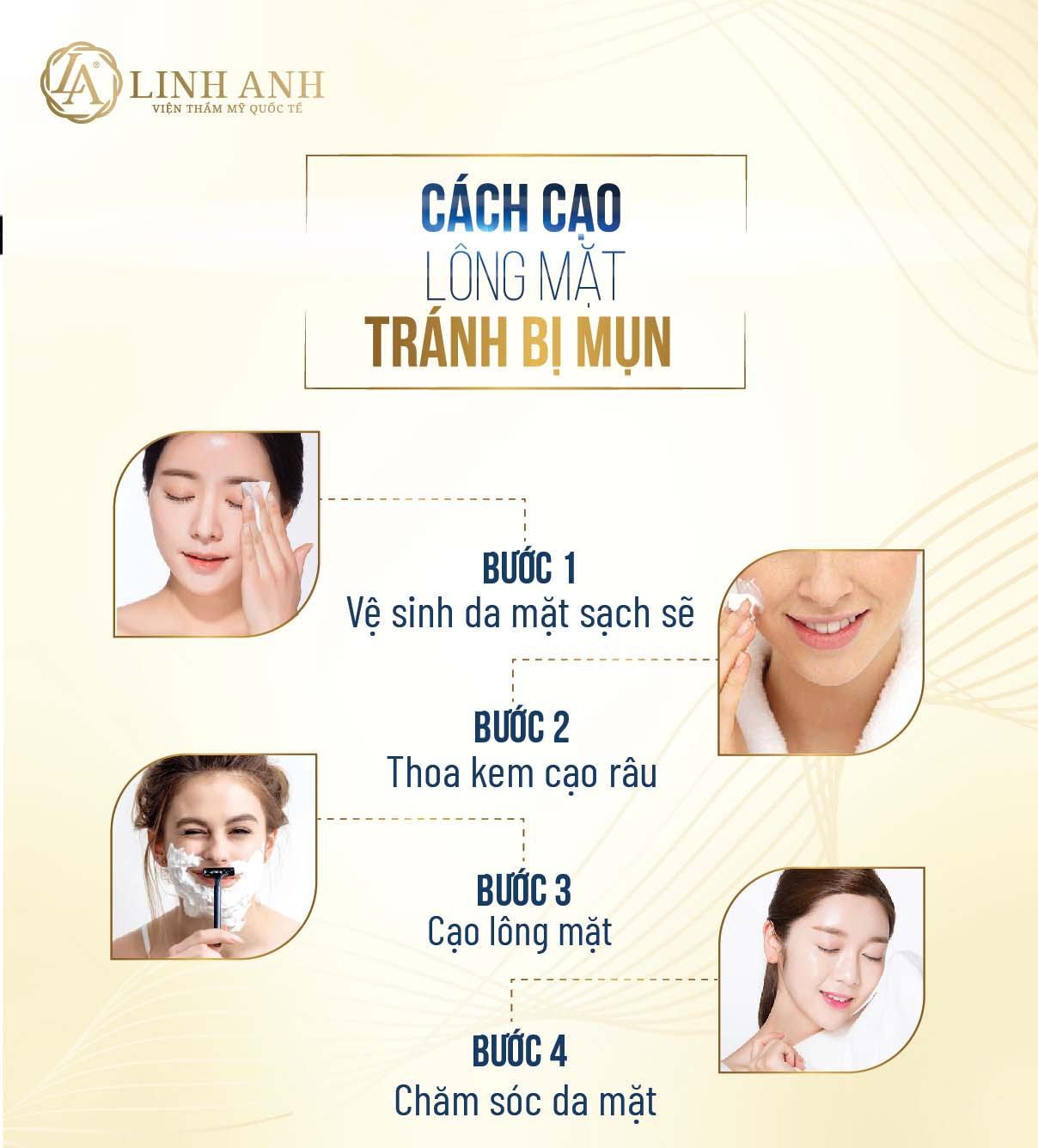 da mụn có nên cạo lông mặt không da mụn có nên cạo lông mặt hay không - Viện thẩm mỹ quốc tế Linh Anh