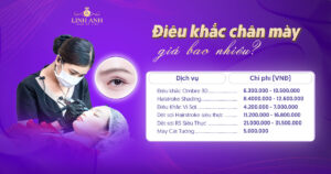 điêu khắc chân mày giá bao nhiêu
