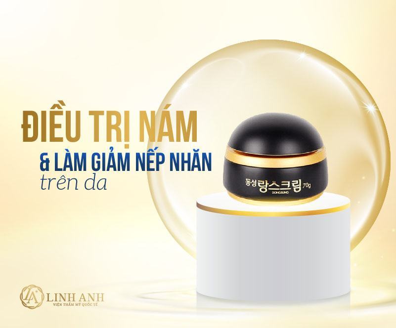 trị nám bằng kem trị nám chứa hydroquinone dùng hydroquinone trị nám - Viện thẩm mỹ quốc tế Linh Anh