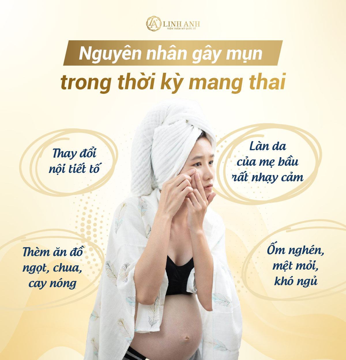 trị mụn cho bà bầu kinh nghiệm trị mụn khi mang bầu - Viện thẩm mỹ quốc tế Linh Anh