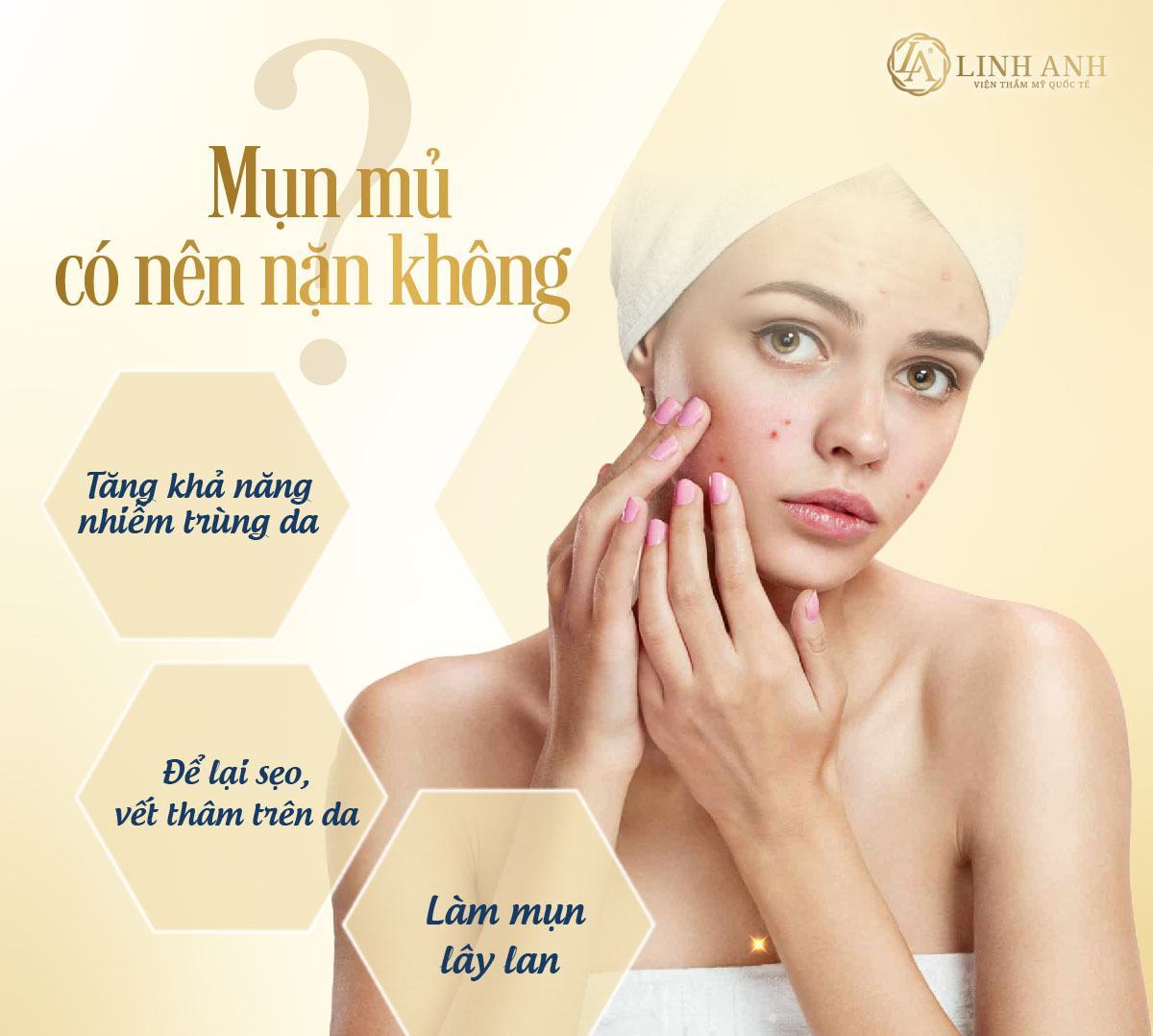 có nên nặn mụn mủ không mụn mủ có nên nặn hay không - Viện thẩm mỹ quốc tế Linh Anh