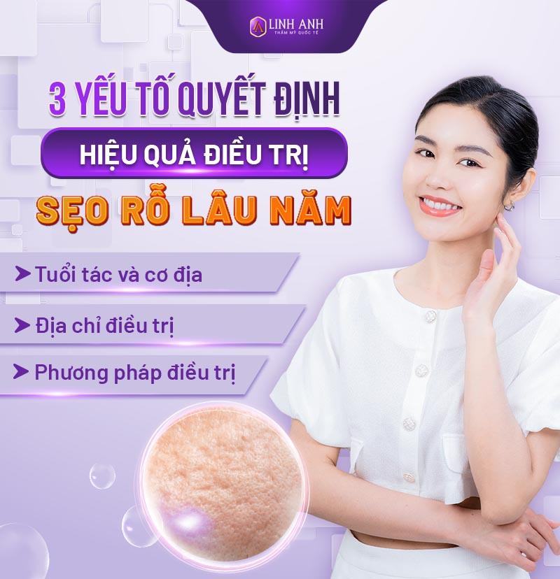 cách trị sẹo rỗ lâu năm - Thẩm mỹ Quốc tế Linh Anh sẹo rỗ lâu năm