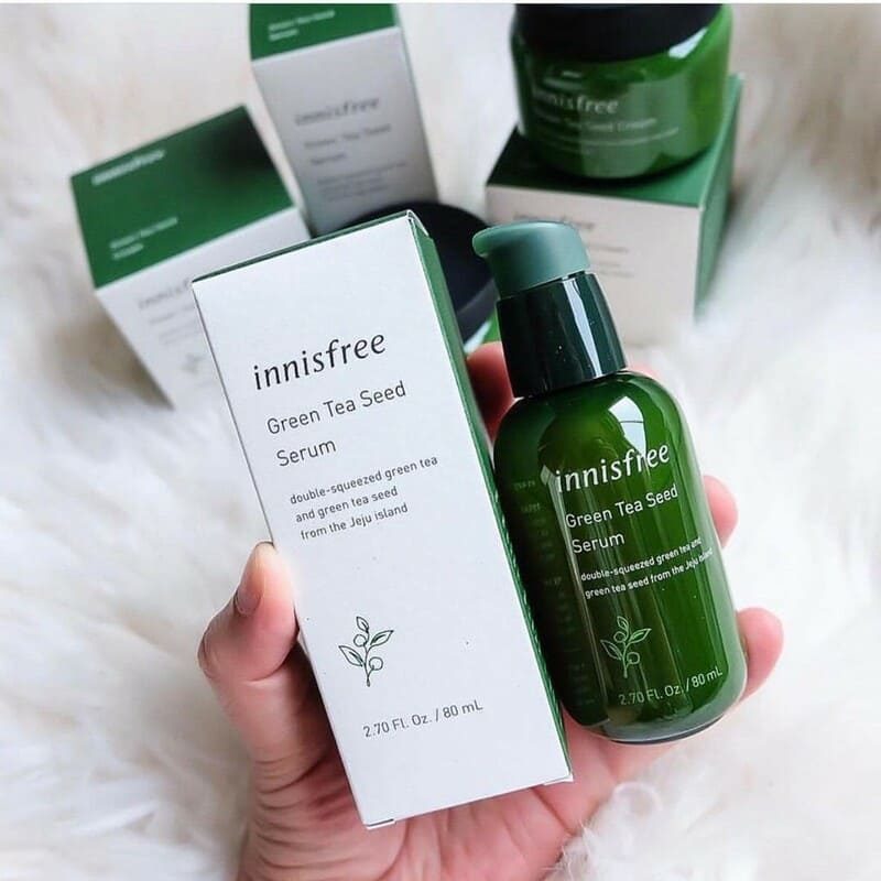 serum tái tạo da trị mụn serum tái tạo da mụn innisfree green tea seed serum