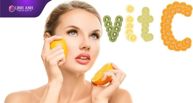 tác dụng của vitamin c với da