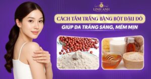 Tắm trắng bằng bột đậu đỏ
