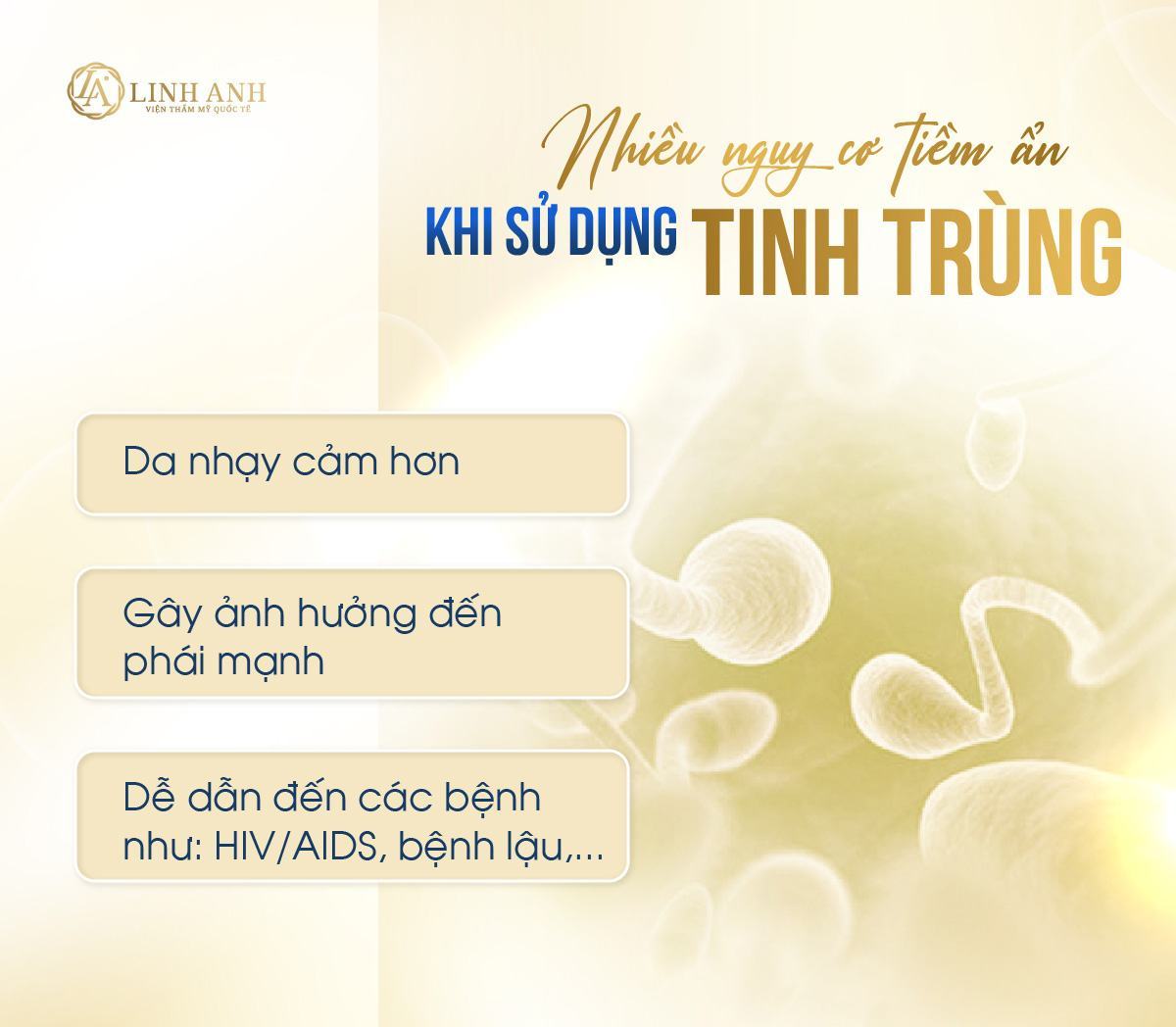 tinh trùng có giúp trị mụn không tinh trùng trị mụn được không - Viện thẩm mỹ quốc tế Linh Anh