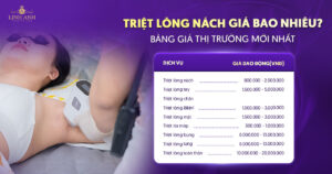 triệt lông nách giá bao nhiêu