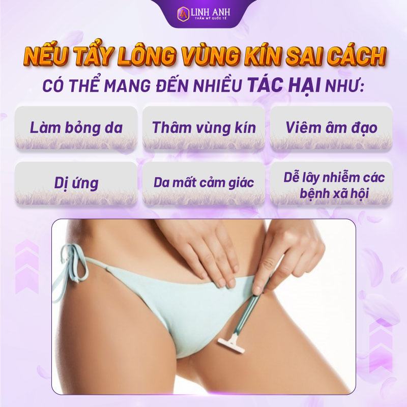triệt lông vùng kín có ảnh hưởng gì không triệt lông bikini có ảnh hưởng gì không