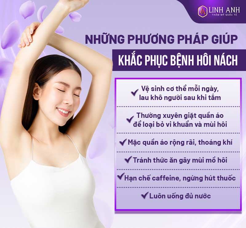 tại sao triệt lông nách lại bị hôi nách - Thẩm mỹ Quốc tế Linh Anh triệt lông nách có hết mùi hôi nách không