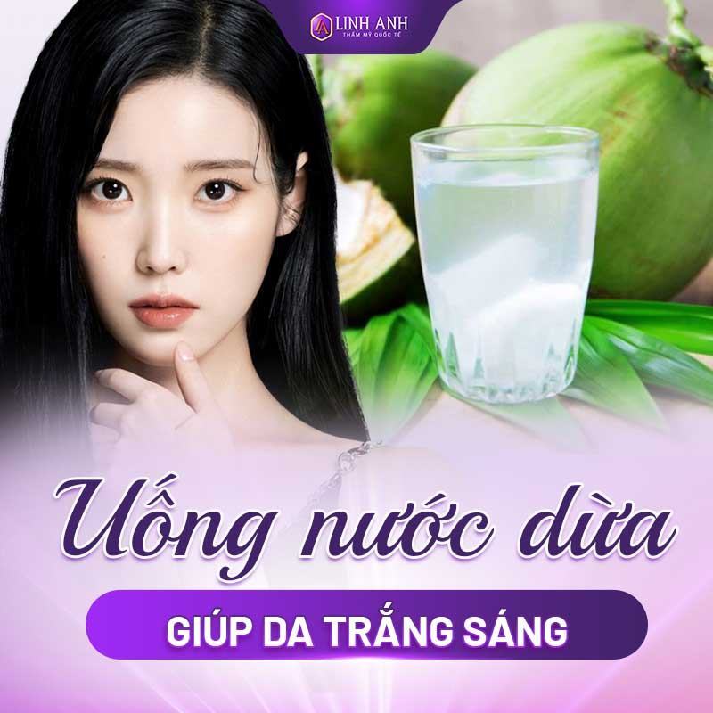 viên uống trắng da uống nước gì để trắng da toàn thân