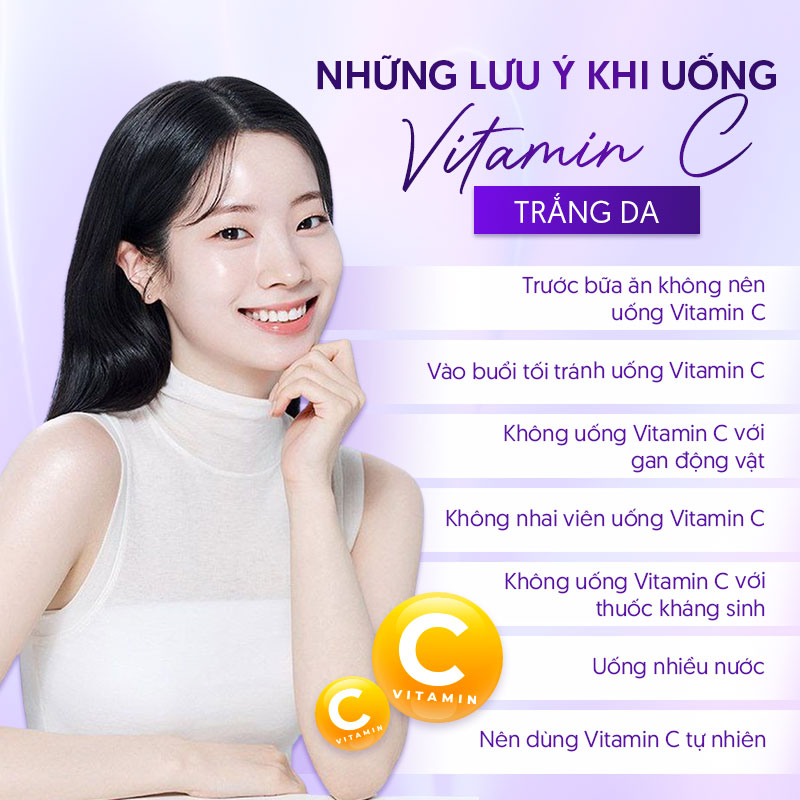 vitamin c Trắng da mặt
