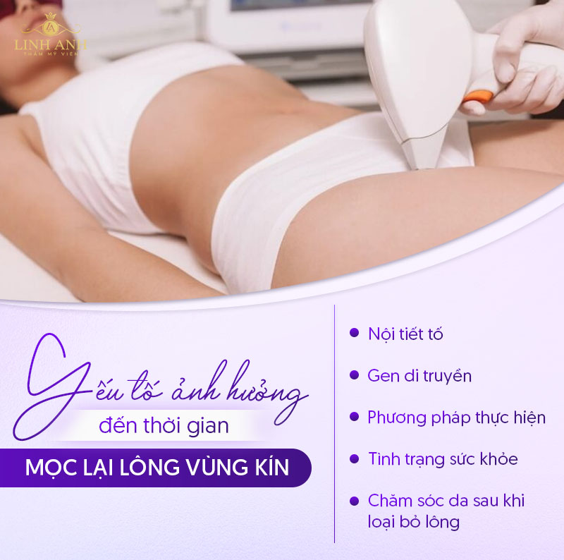 Yếu tố ảnh hưởng đến thời gian mọc lại lông vùng kín Yếu tố ảnh hưởng đến thời gian mọc lại lông vùng kín