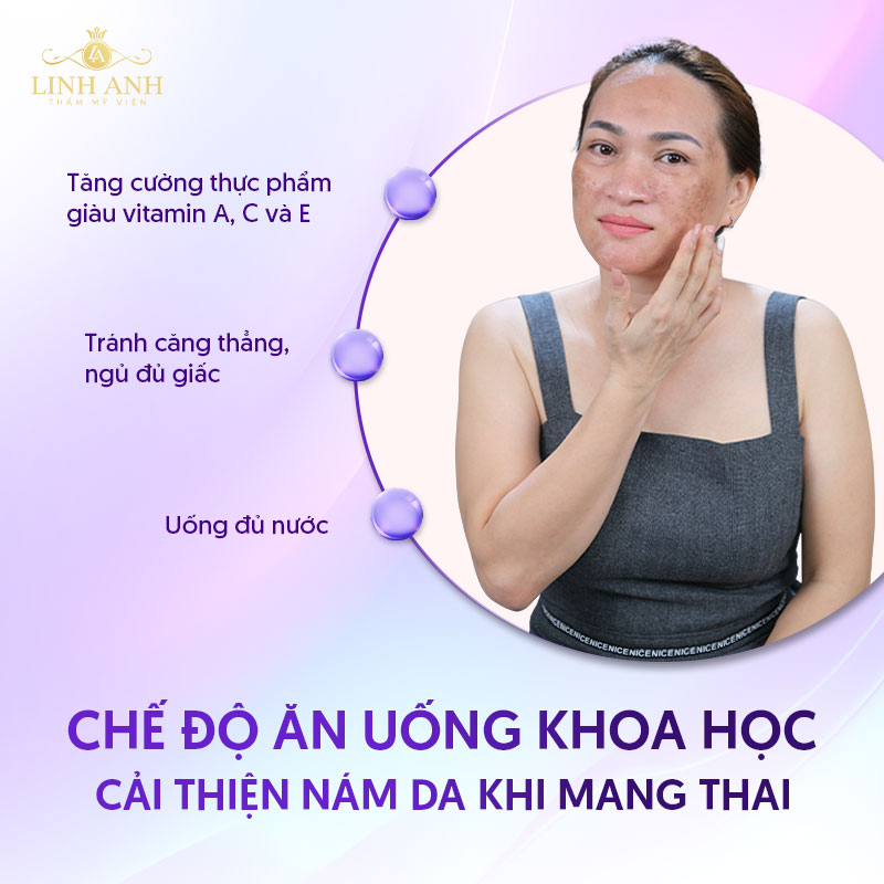 chế độ ăn uống giúp cải thiện nám hiệu quả