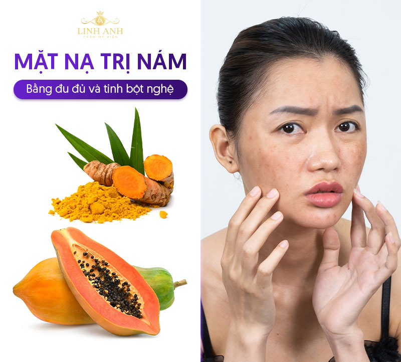 dùng mặt nạ đu đủ trị nám