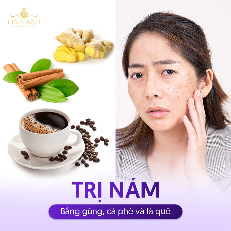 dùng gừng làm mặt nạ trị nám
