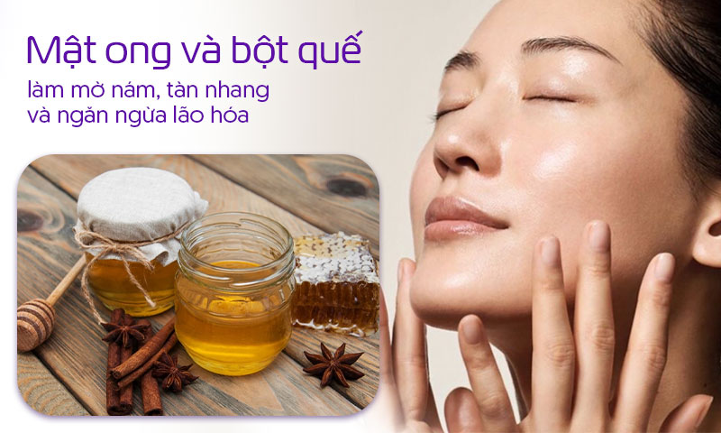 Cách trị nám bằng mật ong và bột quế