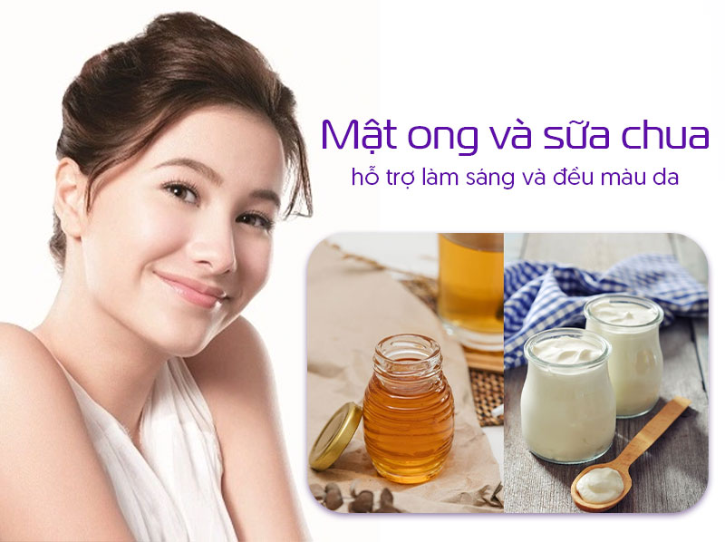 Cách trị nám bằng mật ong và sữa chua