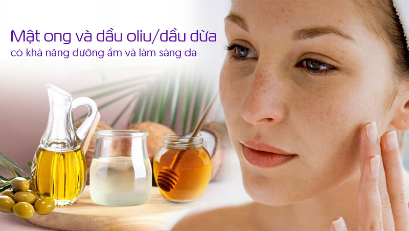 Cách trị nám bằng mật ong và dầu oliu, dầu dừa