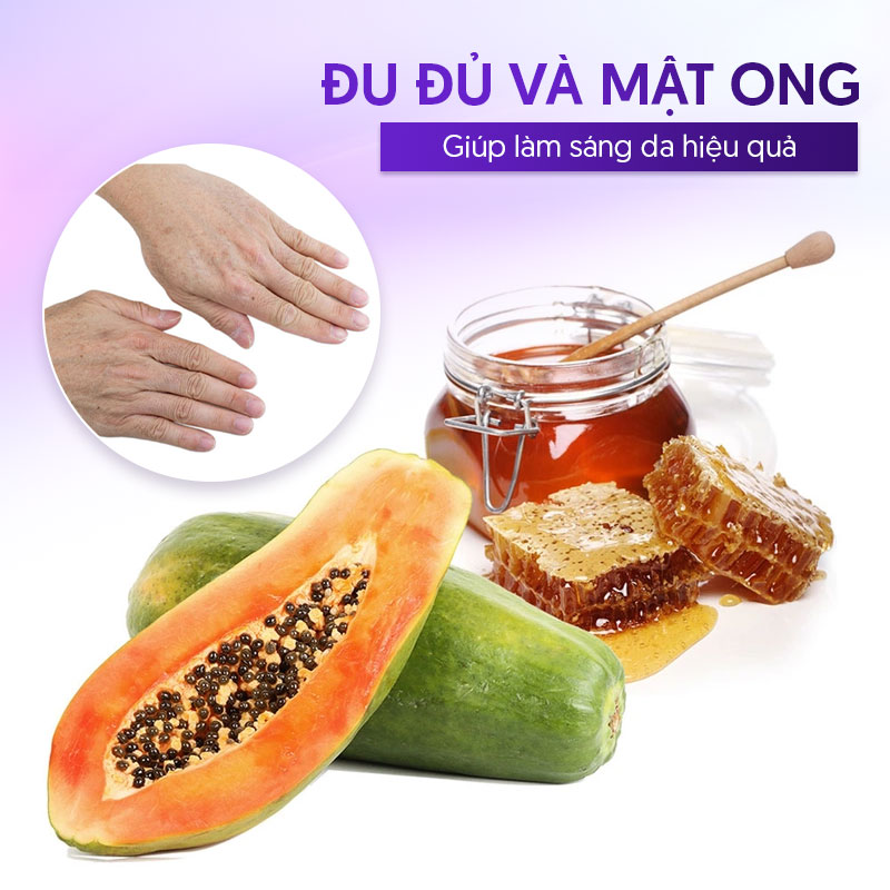 Trị nám da tay bằng đu đủ và mật ong