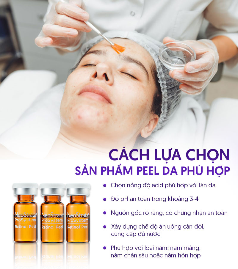 peel da trị nám, tàn nhang