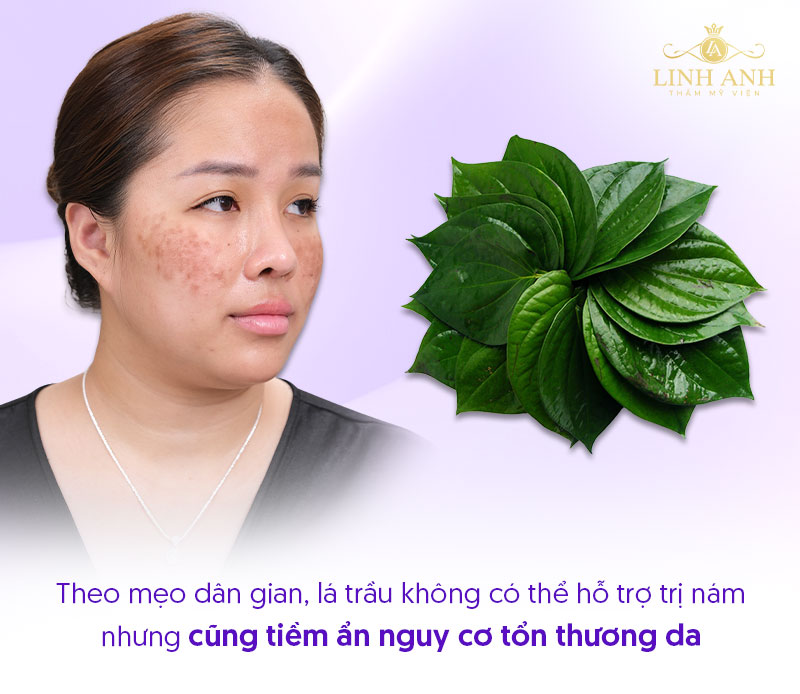Lá trầu không trị nám được không