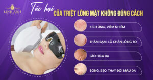 tác hại của triệt lông mặt