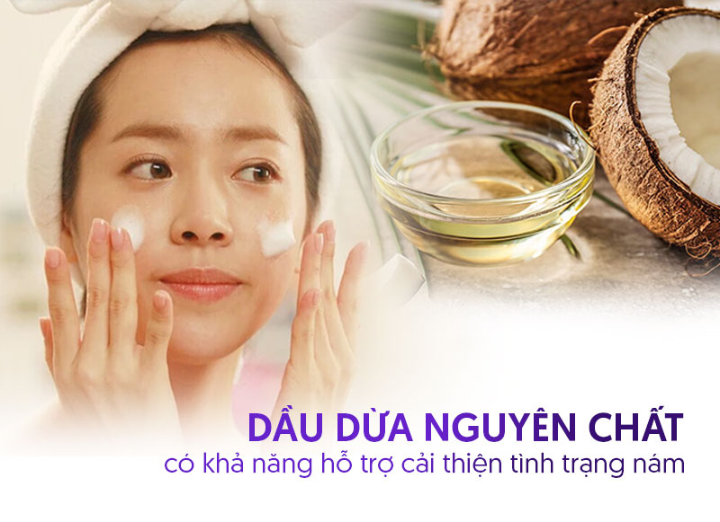 Trị nám bằng dầu dừa nguyên chất