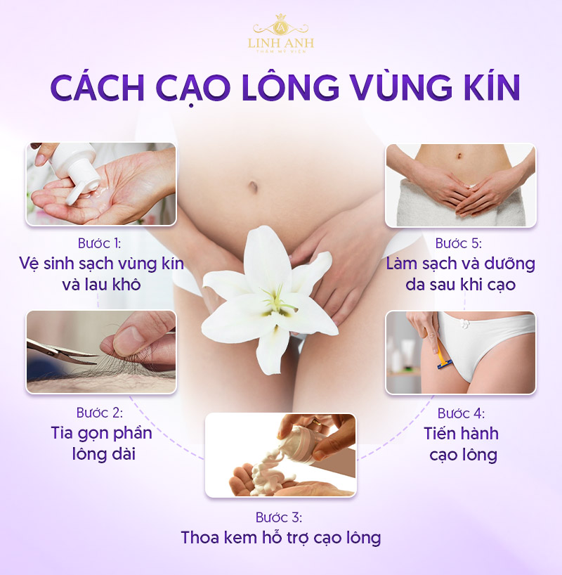 Cách cạo lông vùng kín an toàn
