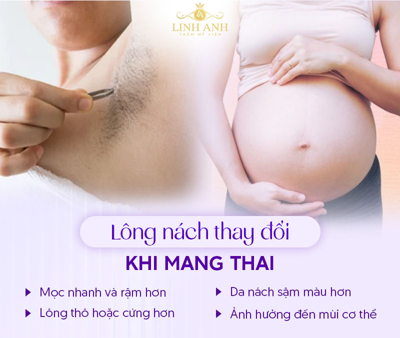 Có bầu nhổ lông nách được không