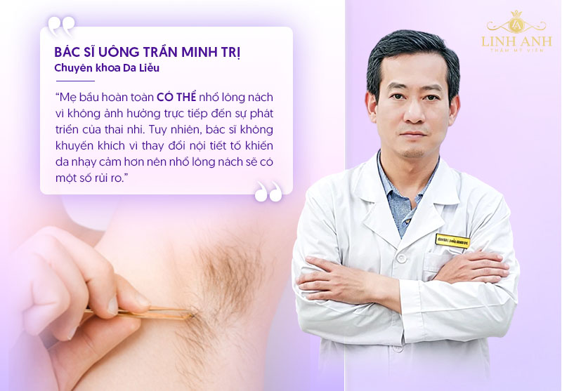 Mẹ bầu nhổ lông nách được không