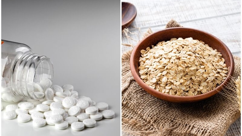 Aspirin kết hợp với yến mạch